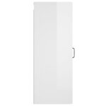 vidaXL Armoire murale suspendue Blanc brillant 34 5x34x90 cm