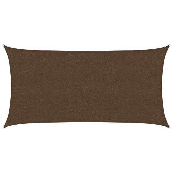 vidaXL Voile d'ombrage 160 g/m² Marron 2x3 5 m PEHD