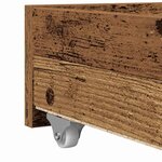 vidaXL Lit d'appoint Bois Ancien 100 x 200 cm Bois d'ingénierie