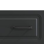 vidaXL Meuble TV avec tiroir Noir 147 x 34 5 x 27 cm Bois d'ingénierie