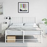 vidaXL Tables de chevet 2 Pièces blanc 34 5x39x62 cm acier