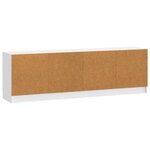 vidaXL Meuble TV Blanc brillant 150 x 31 x 47 cm Bois d'ingénierie