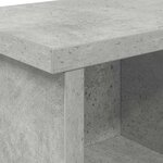 vidaXL Porte-manteau mural avec étagère Gris béton 50 x 16 x 26 cm