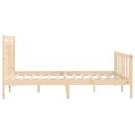 vidaXL Cadre de lit sans matelas bois de pin massif 120x200 cm