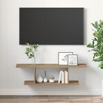 vidaXL Meuble TV Marron 103 x 30 x 26 5 cm Bois d'ingénierie