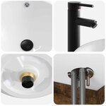 vidaXL Meuble de lavabo mural Chêne fumé 49 x 44 5 x 66 5 cm