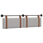 vidaXL Tête de lit suspendue Gris nuage PU antique