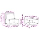 vidaXL Ensemble de canapés d'extérieur 4 pc Naturel et Beige