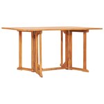 vidaXL Ensemble à manger d'extérieur pliable 7 Pièces Bois solide de teck