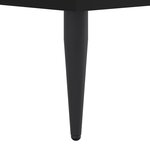 vidaXL Cadre de lit sans matelas noir 140x190 cm bois d'ingénierie
