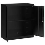 vidaXL Classeur noir 79x40x90 cm acier