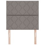 vidaXL Tête de lit avec tête de lit Taupe 100 cm Cuir synthétique