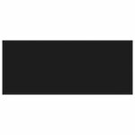 vidaXL Table basse Noir avec verre noir 120x60x35 cm