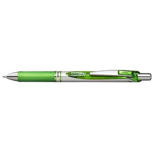 Stylo Roller encre gel rétractable ENERGEL BL77 Pointe 0 7 mm vert tilleul x 12 PENTEL