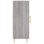 vidaXL Buffet Sonoma gris 34 5x34x90 cm Bois d'ingénierie
