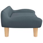 vidaXL Canapé pour enfants gris foncé 70x40x24 cm tissu