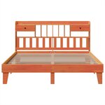 vidaXL Cadre de lit sans matelas cire marron 180x200cm bois pin massif