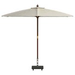 vidaXL Pied de parasol Noir 45 x 25 x 45 cm Granite et Acier