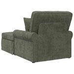 vidaXL Chaise lounge avec jupe avec coussin Vert 157 x 91 x 91 cm ARES