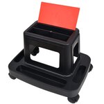 vidaXL Tabouret d'atelier roulant avec rangement 150 kg