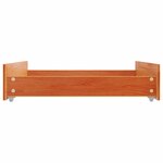 vidaXL Tiroirs de lit 2 Pièces cire marron bois de pin massif