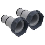 vidaXL Adaptateurs de tuyau de piscine 2 Pièces Plastique