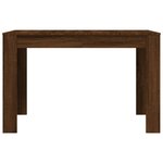 vidaXL Table à dîner Chêne marron 120x60x76 cm bois d'ingénierie