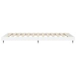 vidaXL Cadre de lit blanc brillant 90x190 cm bois d'ingénierie