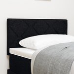Tête de lit design blocs de diamant noir 80 cm en tissu