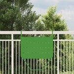 vidaXL Table de balcon pliable verte 60x40 cm Acier