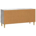vidaXL Meuble TV 102 x 34 5 x 50 cm Gris béton Bois d'ingénierie