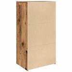 vidaXL Buffet avec 6 tiroirs vieux bois 50x34x96 cm bois d'ingénierie