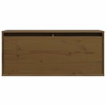 vidaXL Armoire murale Marron miel 80x30x35 cm Bois de pin massif