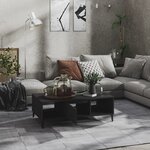 vidaXL Table basse gris 103 5x60x35 cm bois d'ingénierie