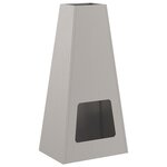brasero vidaXL 50x35x100 cm en acier weathering