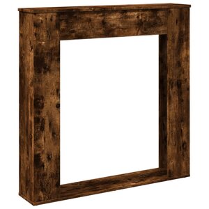 VidaXL Cadre de cheminée chêne fumé 100x20x100 cm bois d'ingénierie