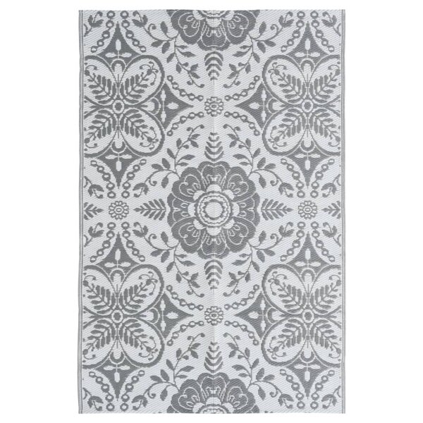 vidaXL Tapis d'extérieur Gris clair 120x180 cm PP