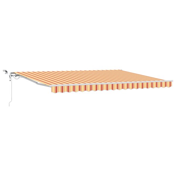 vidaXL Auvent rétractable automatique avec LED Jaune et Orange 450x300 cm