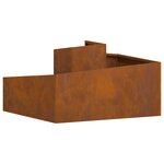 vidaXL Planteur 80x80x50 cm en acier résistant aux intempéries