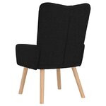 vidaXL fauteuil Noir 63 x 67 x 94 cm Tissu Sherpa