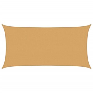 vidaXL Voile d'ombrage 160 g/m² rectangulaire sable 2x4 m PEHD