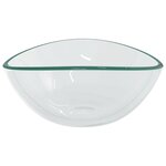 vidaXL Lavabo Verre trempé 54 5x35x15 5 cm Transparent