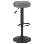 vidaXL Tabourets de bar lot de 2 gris foncé velours