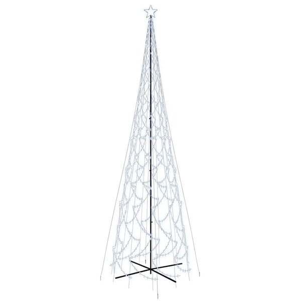 vidaXL Arbre de Noël cône 3000 LED Blanc froid 230x800 cm