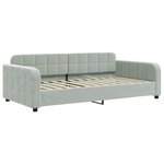vidaXL Lit de jour avec gigogne et tiroirs sans matelas 100x200 cm