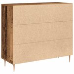 vidaXL Buffet Bois ancien 90 x 34 x 80 cm Bois d'ingénierie