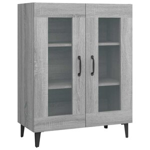 vidaXL Buffet sonoma gris 69 5x34x90 cm bois d'ingénierie