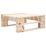 vidaXL Salon de jardin palette 4Pièces avec coussins Bois de pin imprégné