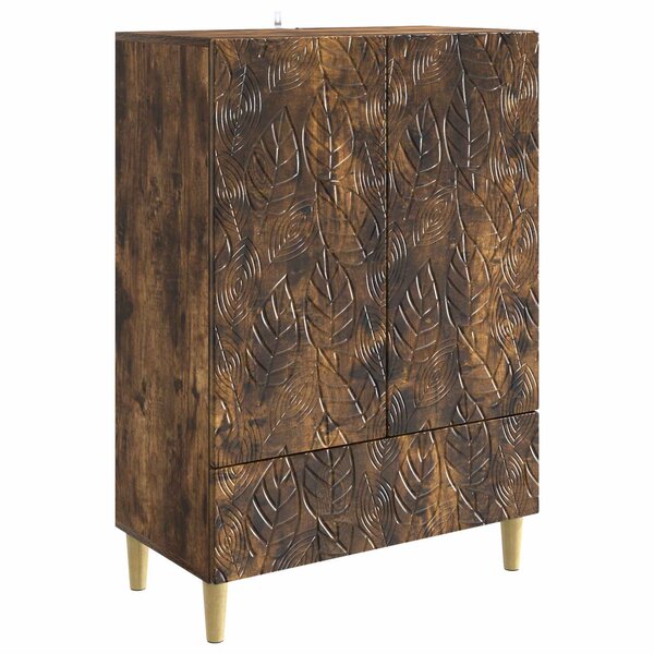 vidaXL Buffet Chêne fumé 66 x 34 5 x 95 cm Bois d'ingénierie