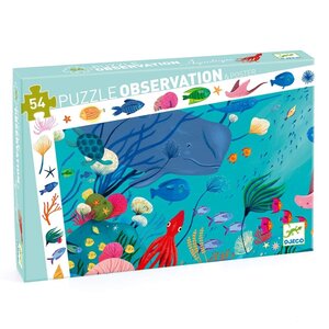 Djeco DJ07562 - Puzzle observation Aquatique 54 pièces